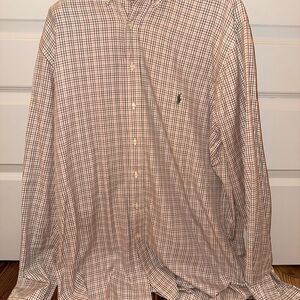 Polo by Ralph Lauren Men's Tan Plaid Shirt